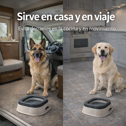 Spritzgeschützter Wassernapf für Haustiere